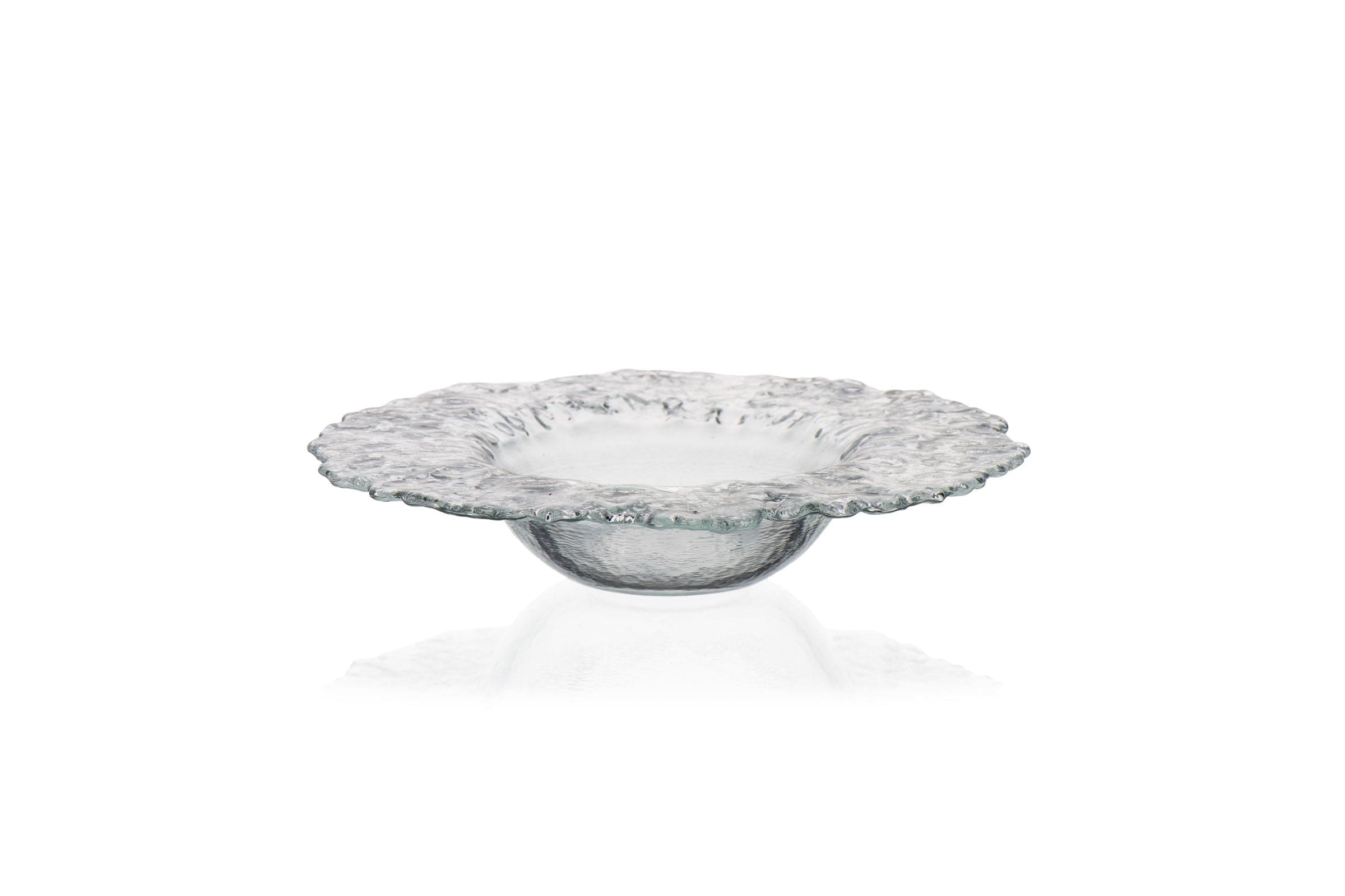 Io Clear Glass Deep Plate 9.8" / 13.5 oz