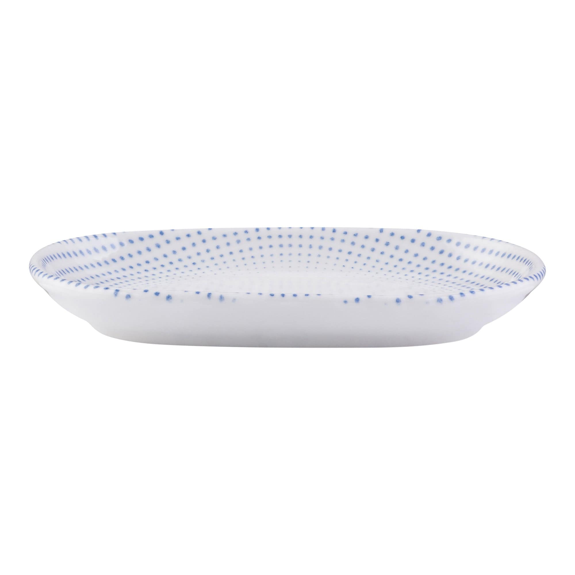 Harmony Blue Porcelain Oval Platter  5.6"x3.6"