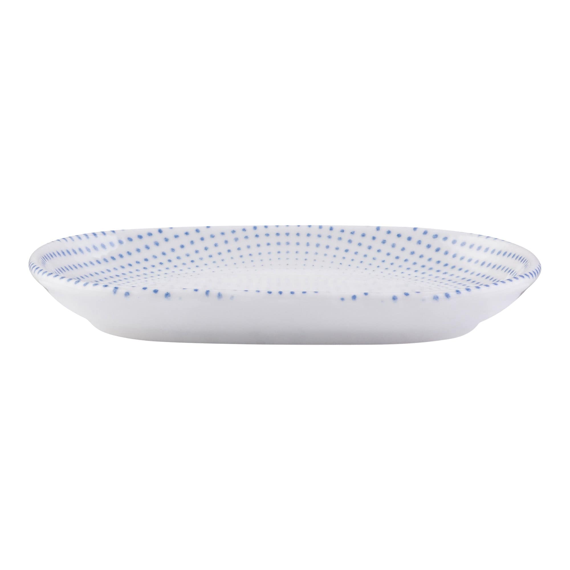 Harmony Blue Porcelain Oval Platter  7.3"x4.7"