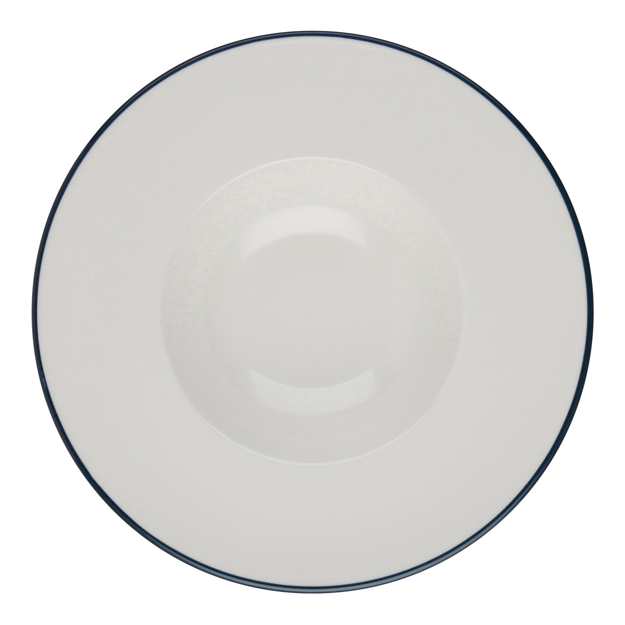 Modest Navy Porcelain Deep Plate 11.4"