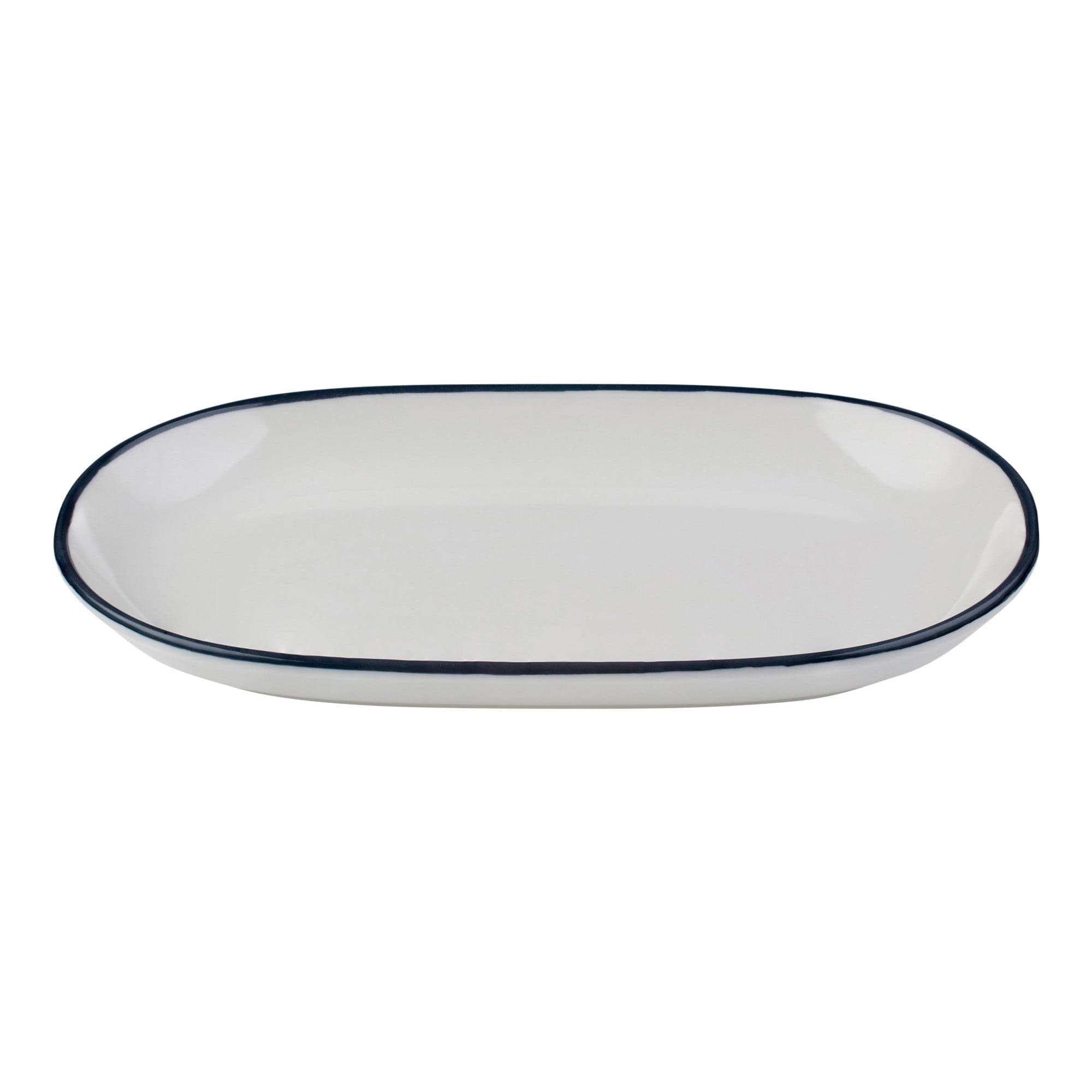 Modest Navy Porcelain Platter 11.0"x7.0"