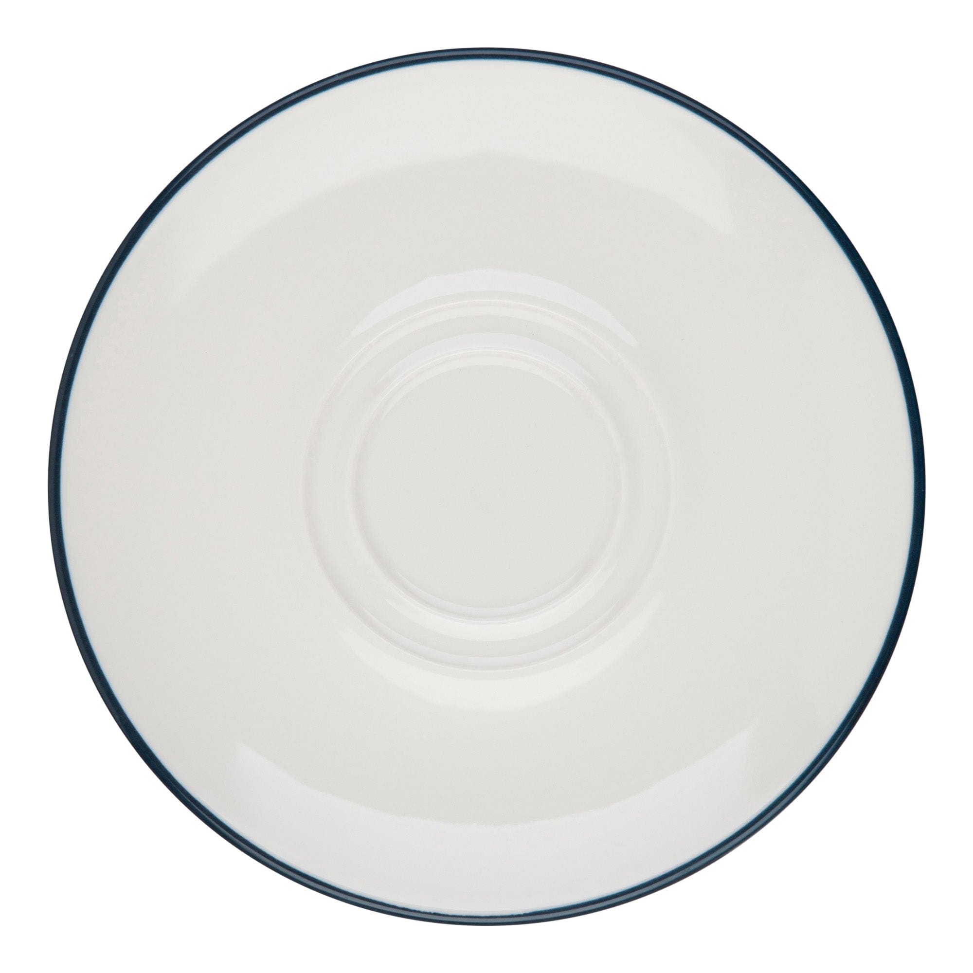 Modest Navy Porcelain Saucer 6.3"