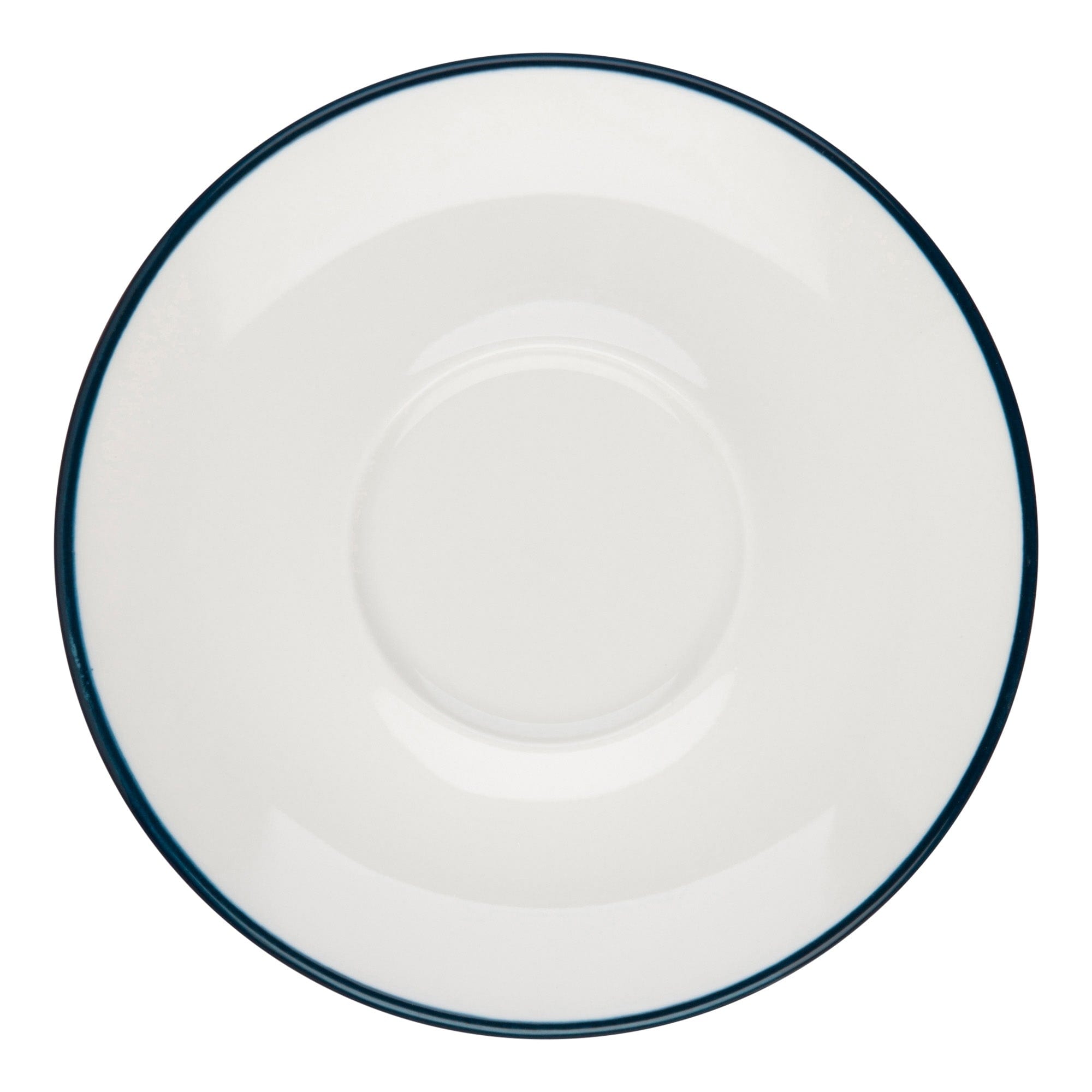 Modest Navy Porcelain Saucer 4.7"