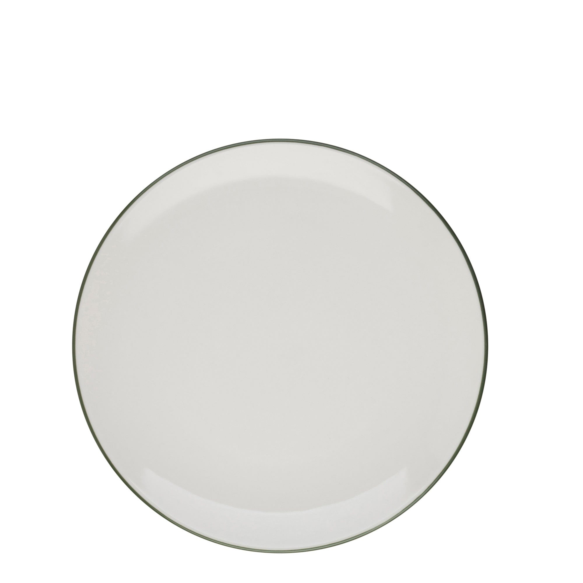 Modest Green Porcelain Coupe Plate 10.6"