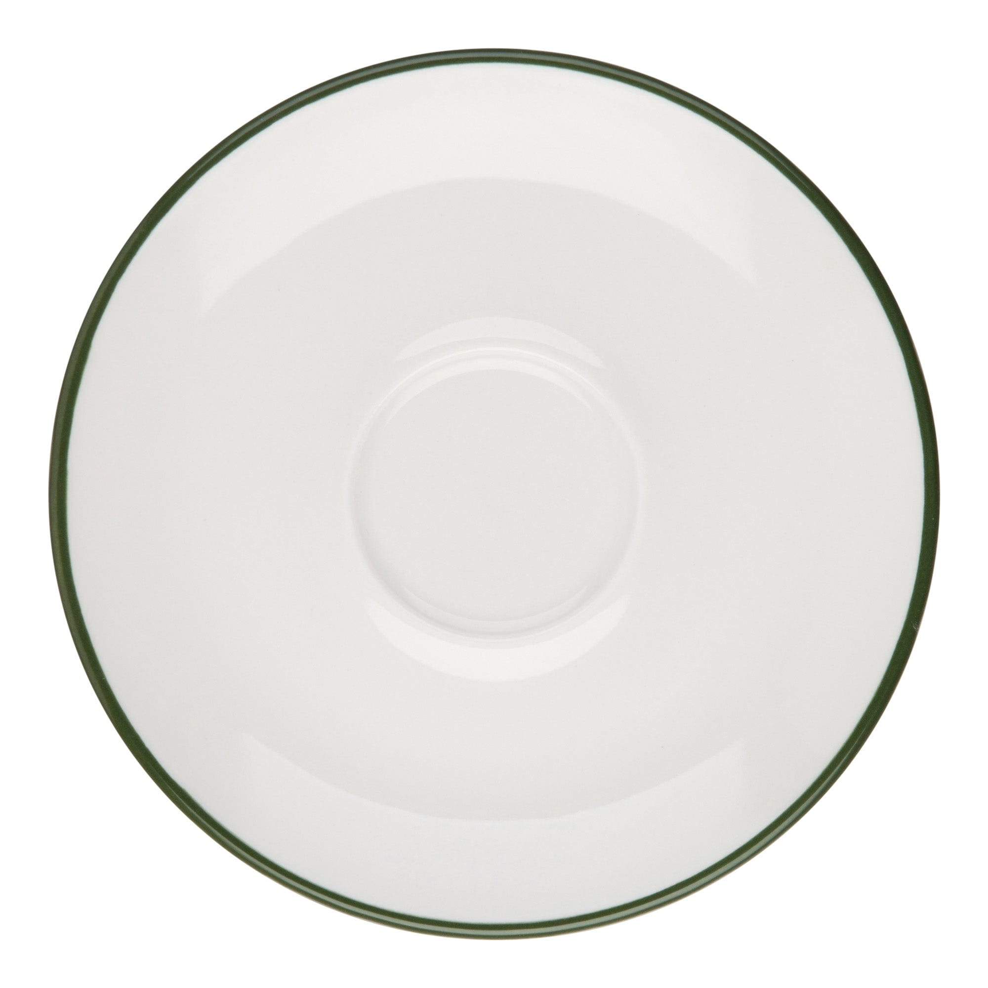 Modest Green Porcelain Saucer 4.7"