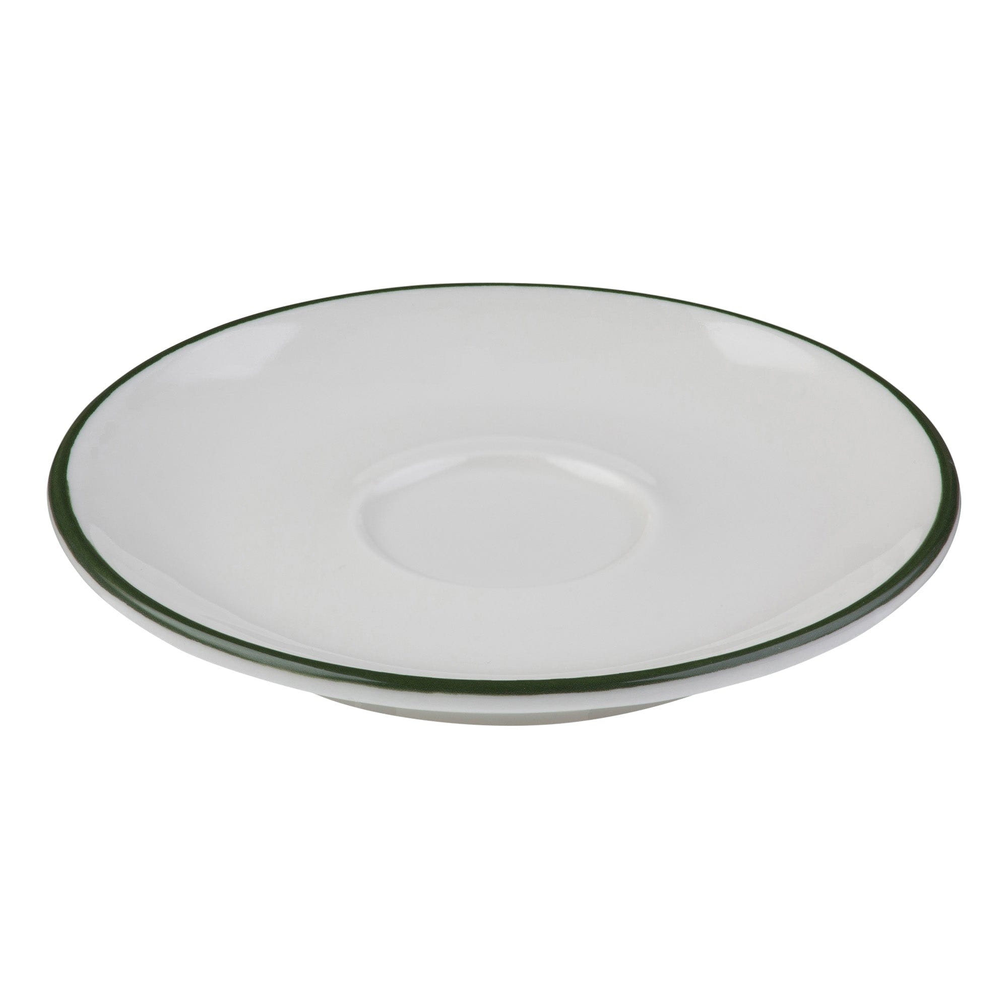 Modest Green Porcelain Saucer 4.7"