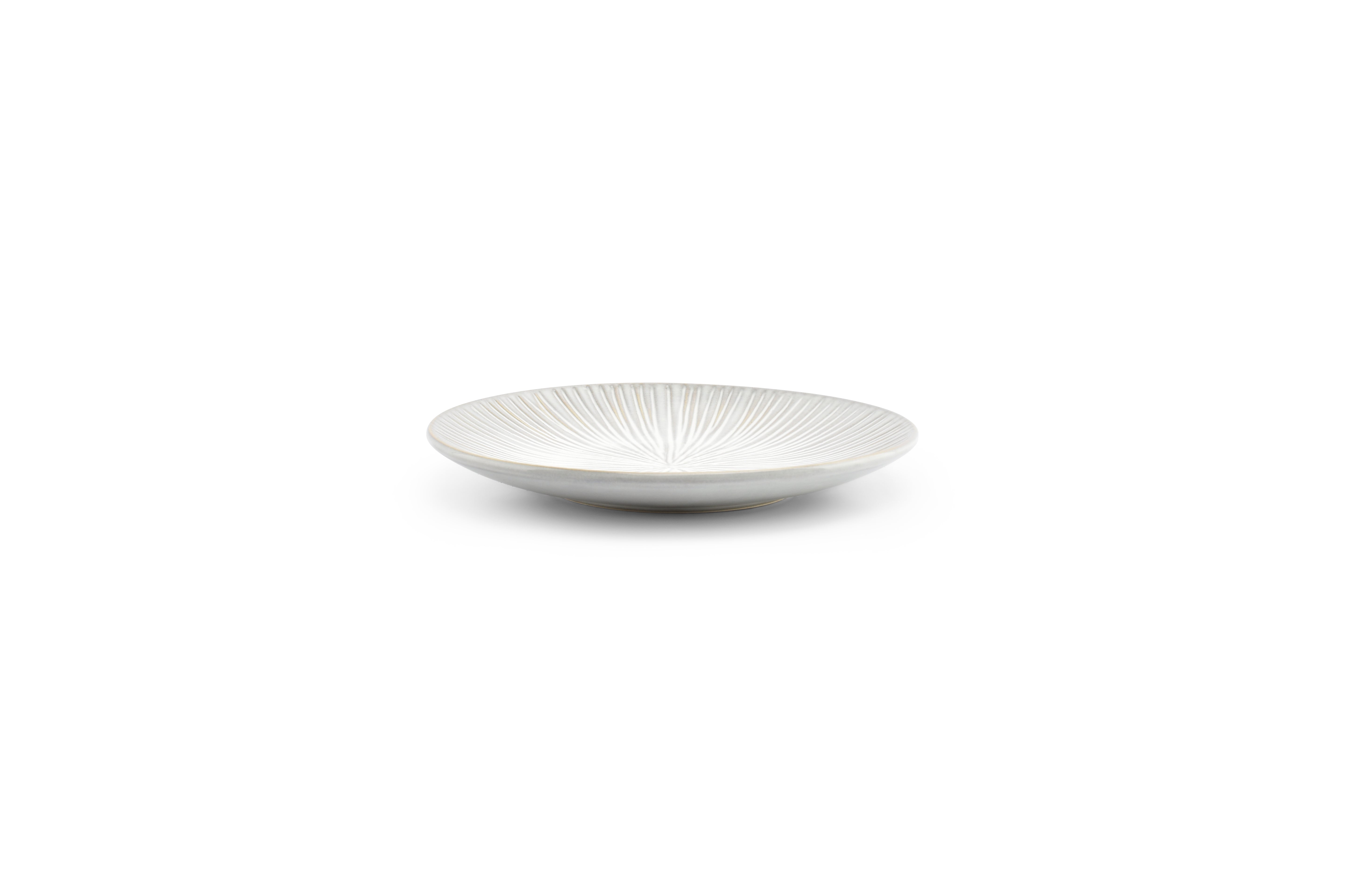 Halo Grey Porcelain Plate Coupe 7.9"