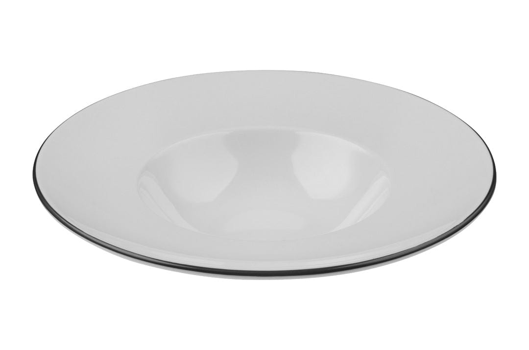 Modest Black Porcelain Deep Plate 11.4" / 16oz