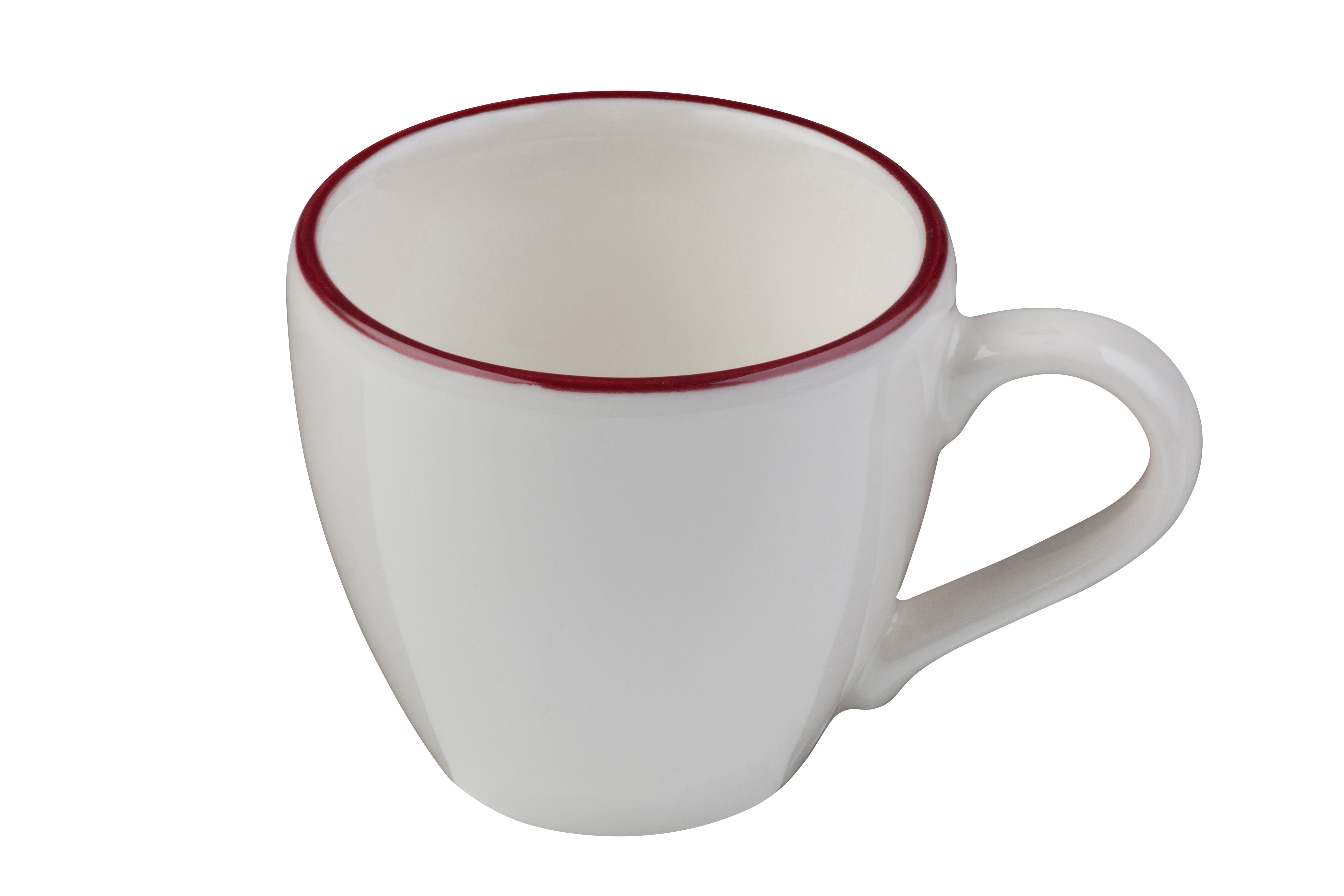 Modest Maroon Porcelain Espresso Cup 2.5" / 3 oz