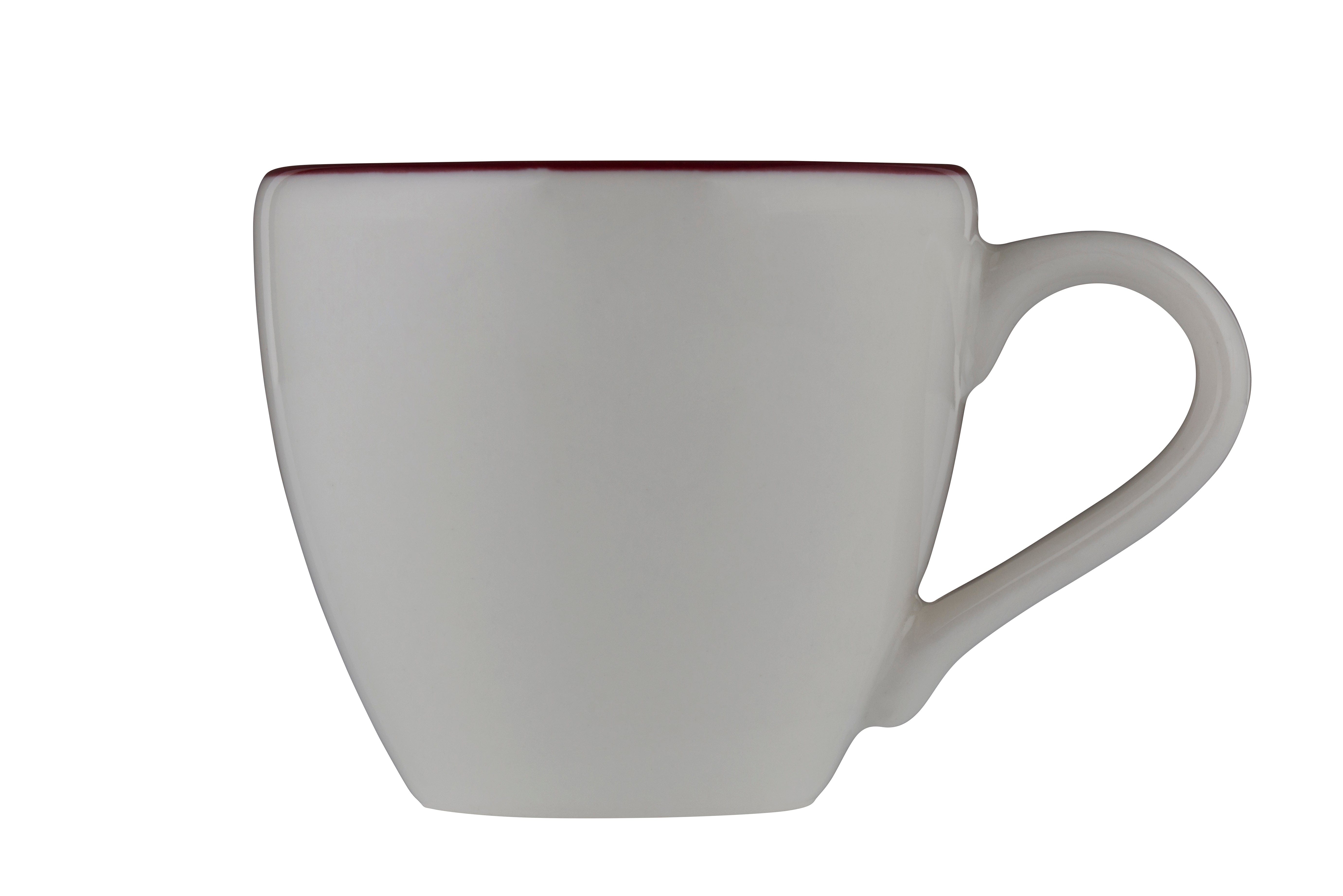 Modest Maroon Porcelain Espresso Cup 2.5" / 3 oz