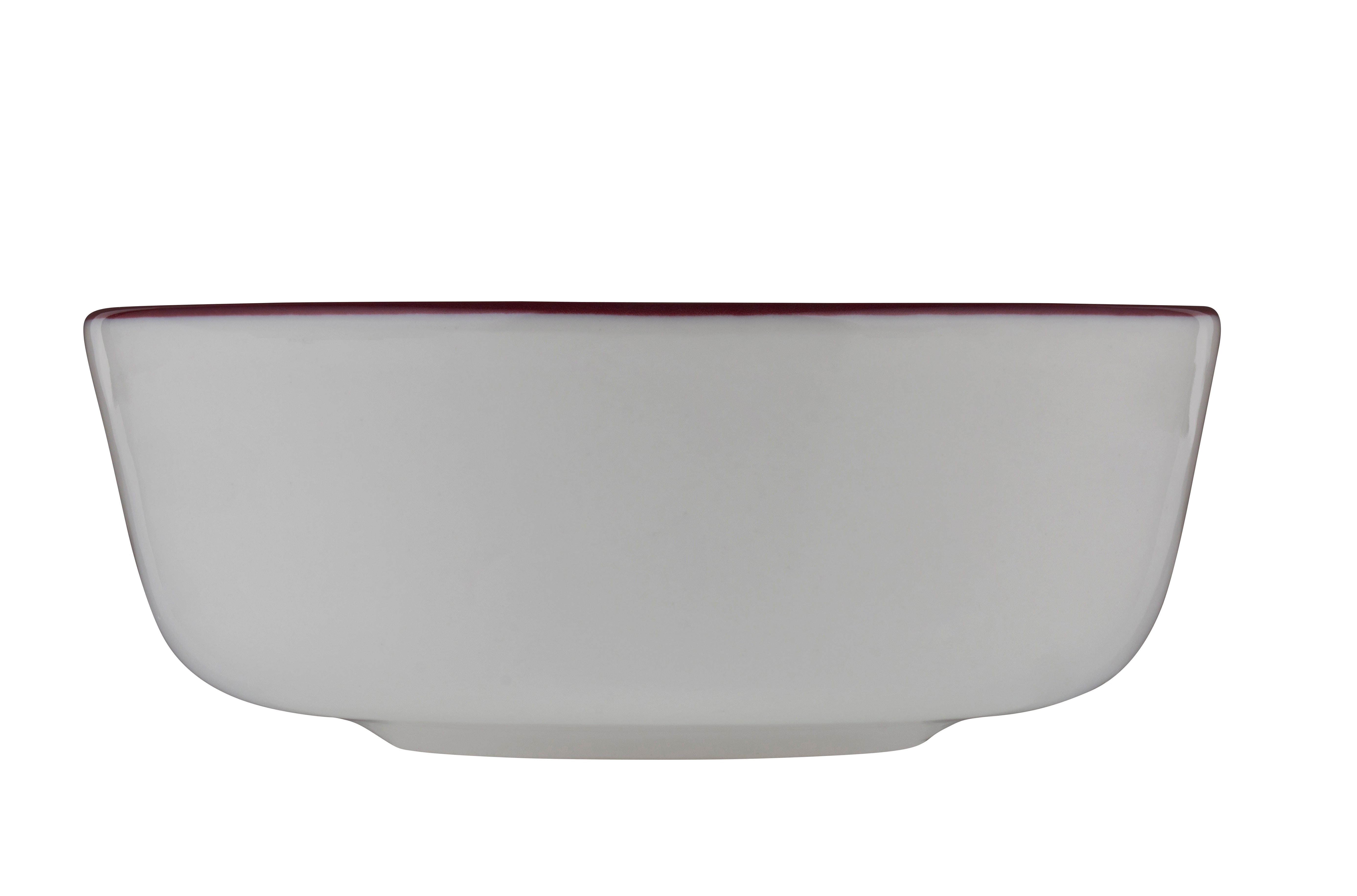 Modest Maroon Porcelain Bowl 3.9" / 5oz