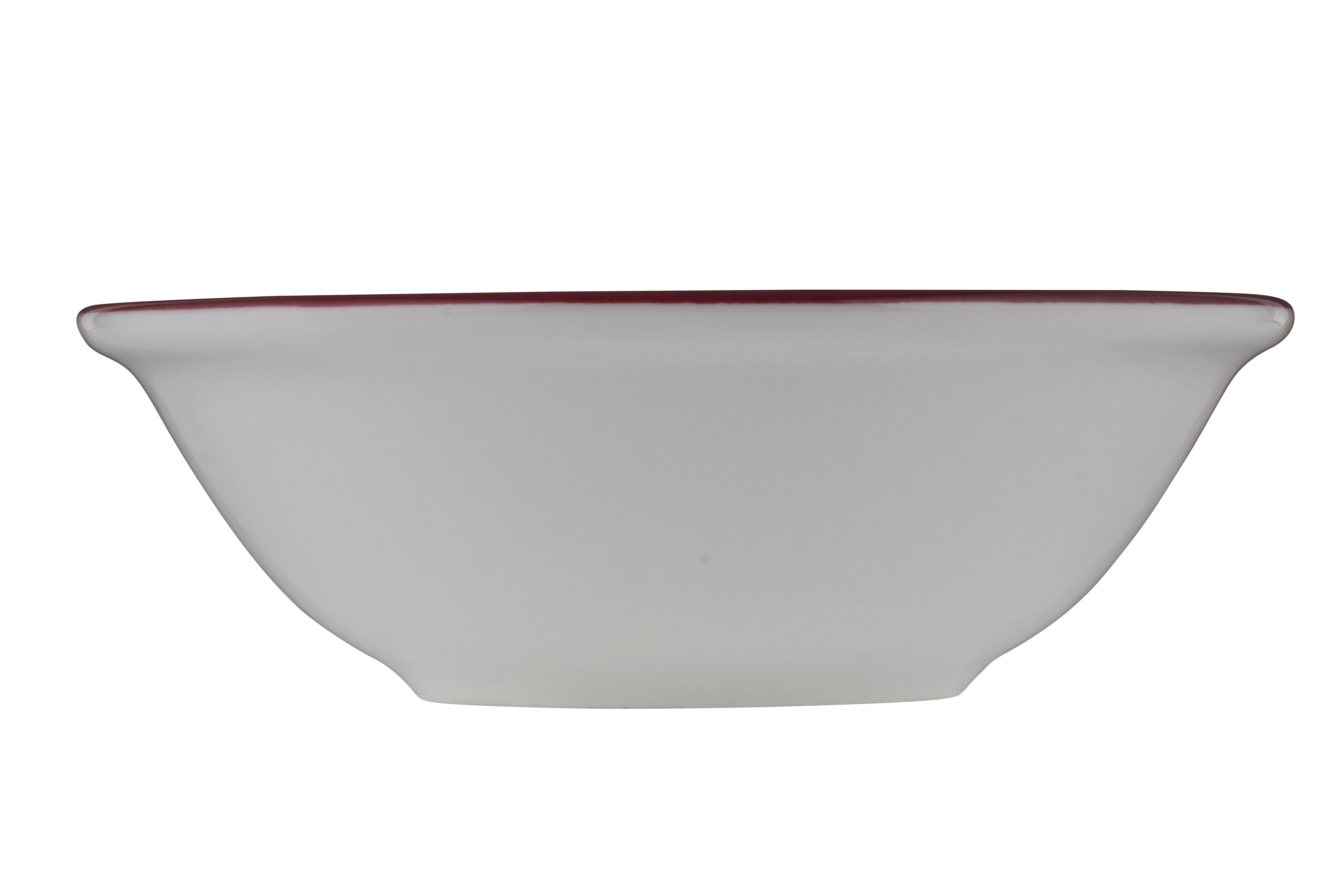 Modest Maroon Porcelain Bowl 3.9" / 3oz