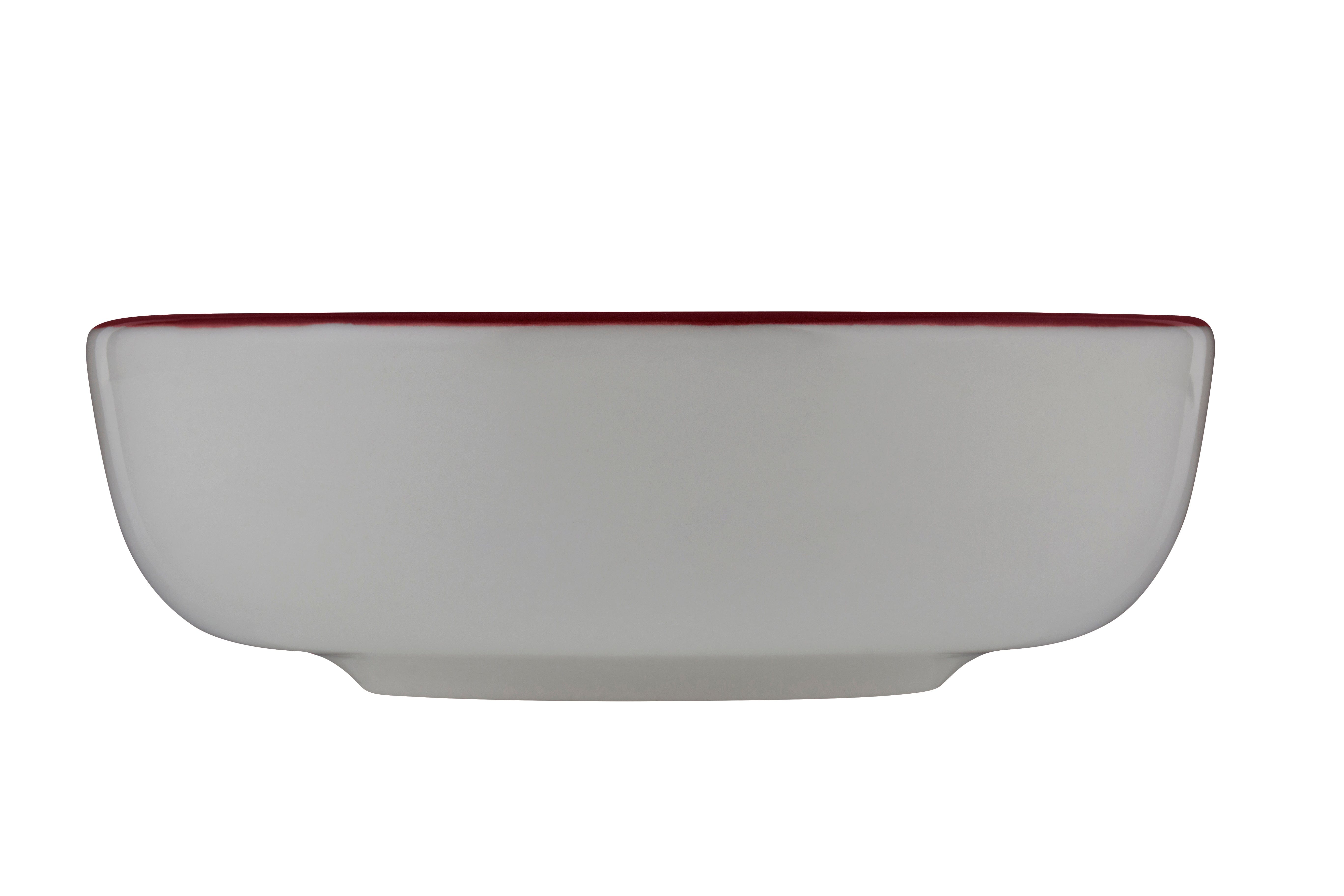 Modest Maroon Porcelain Bowl 5.5" / 15.6oz