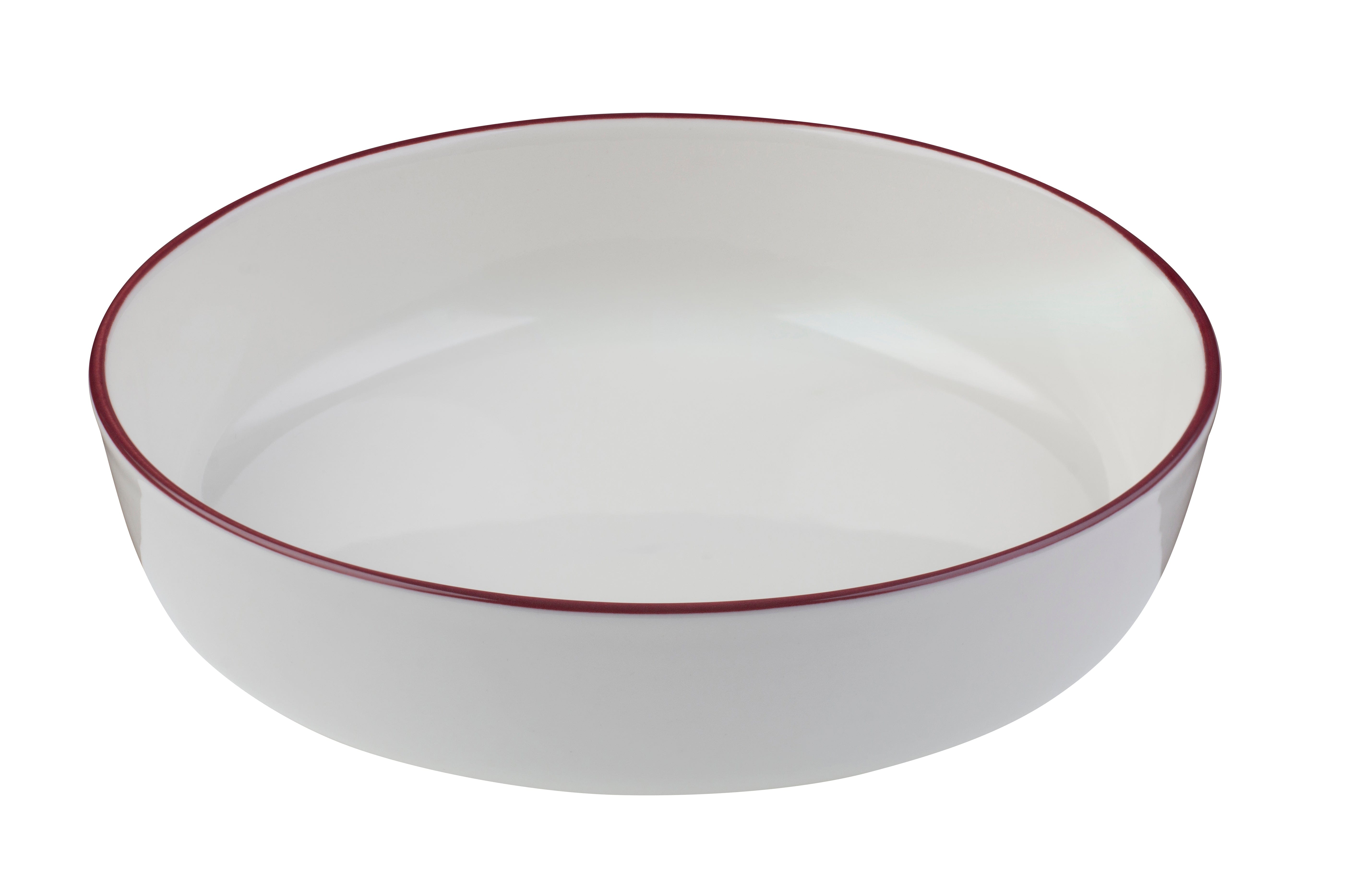 Modest Maroon Porcelain Bowl 8.3" / 39.6oz