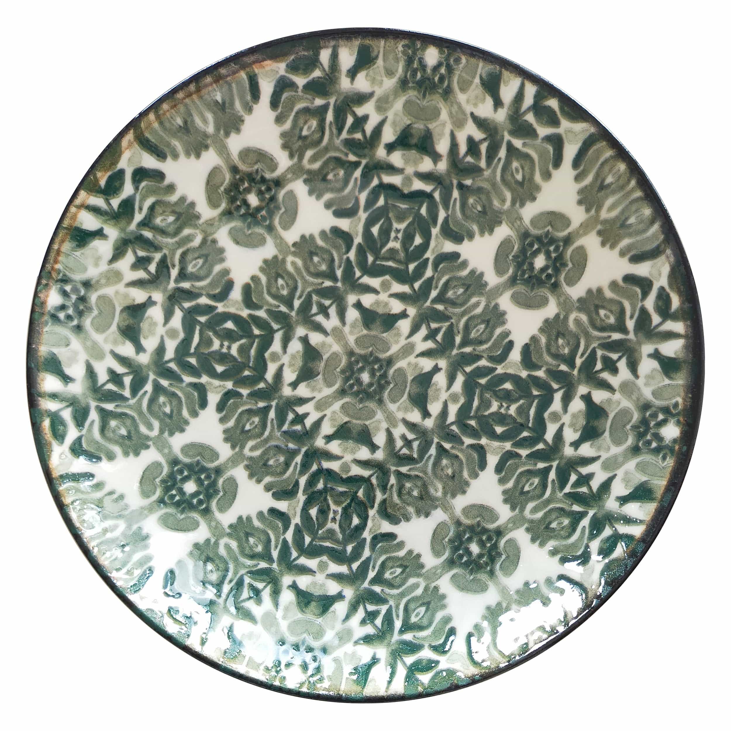 Seville Green Vitrified Ceramics Deep Plate 8.3" / 18 oz