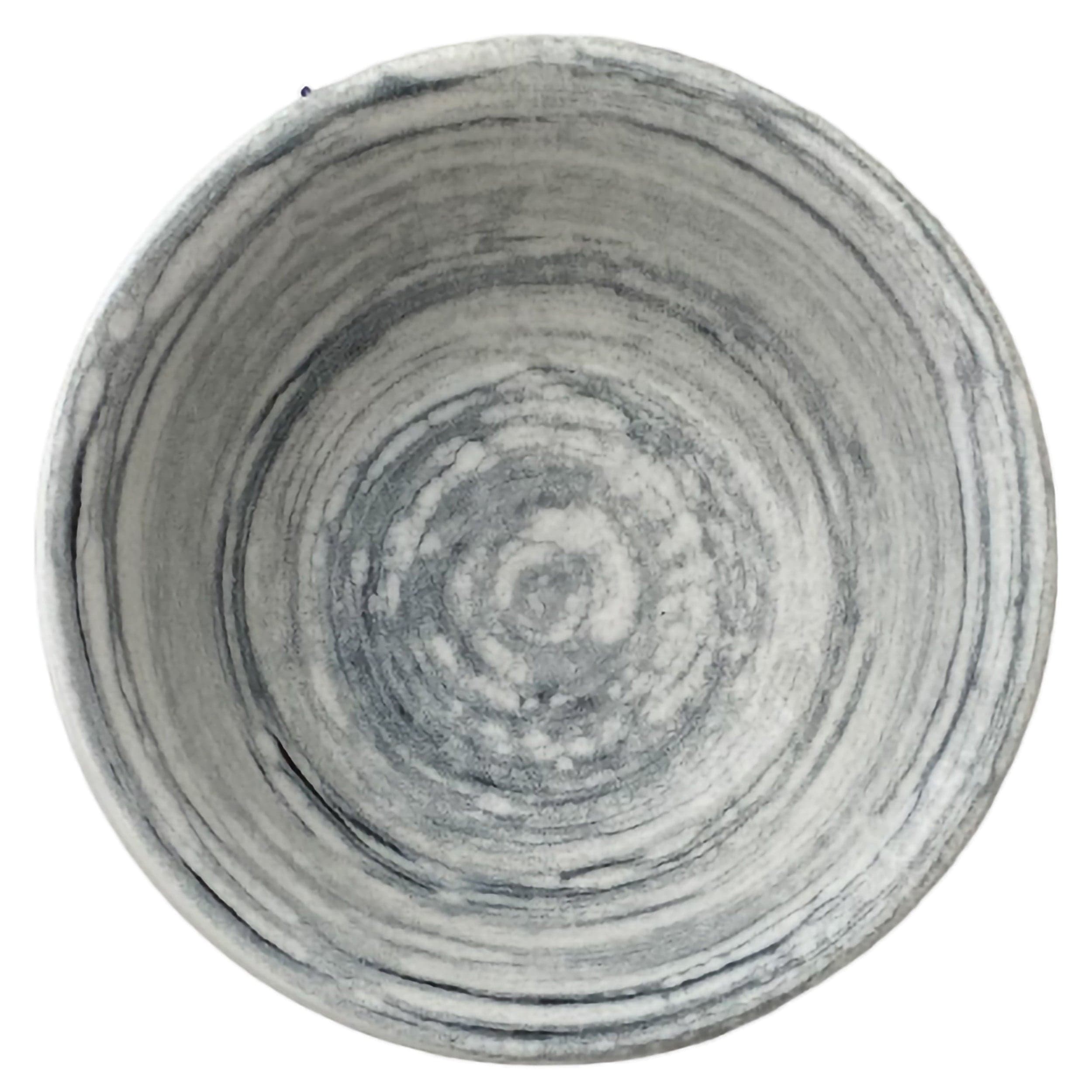 Swirl Grey Vitrified Stoneware Bowl 6.3" / 11.5 oz