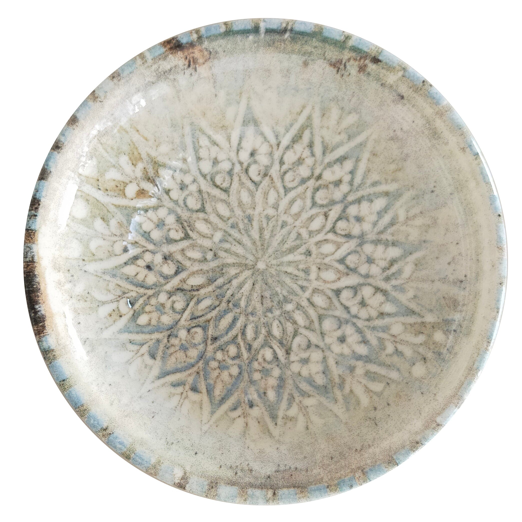 Granada Turquoise Vitrified Ceramics Bowl 6.8" / 16.9 oz