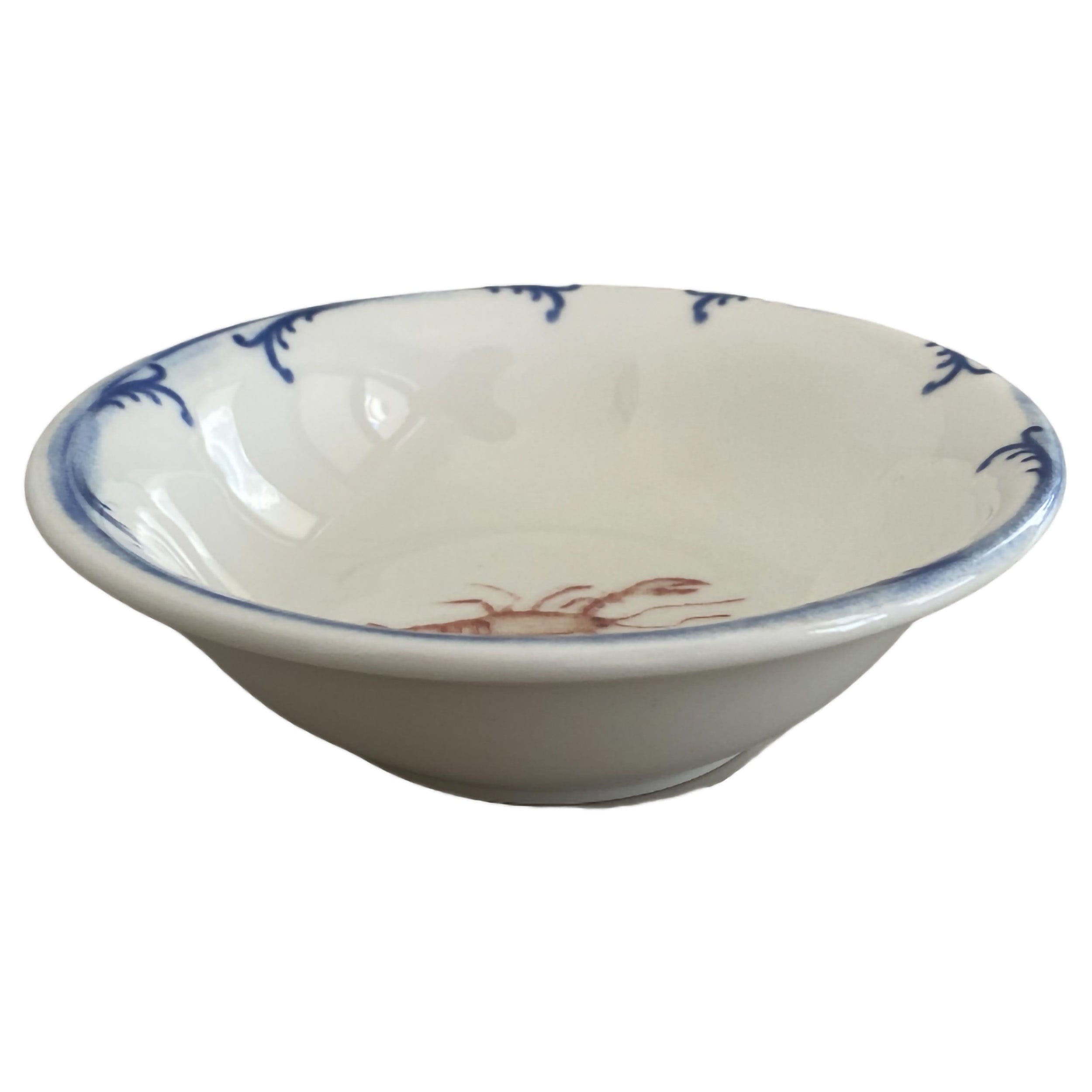 Lobster Blue Vitrified Ceramics Bowl 6.3" / 11.5 oz