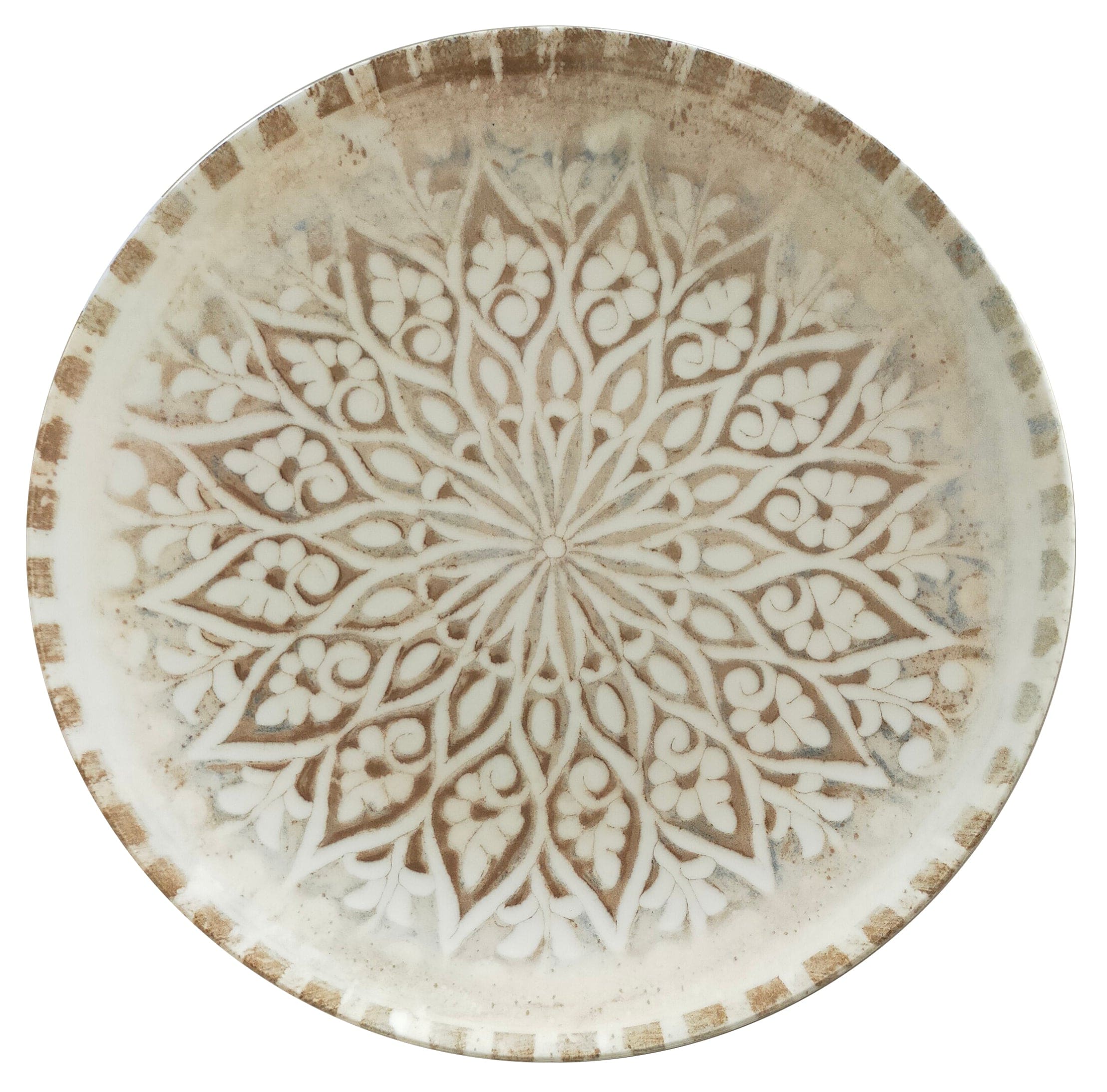 Granada Sand Vitrified Ceramics Plate Coupe 8.3"