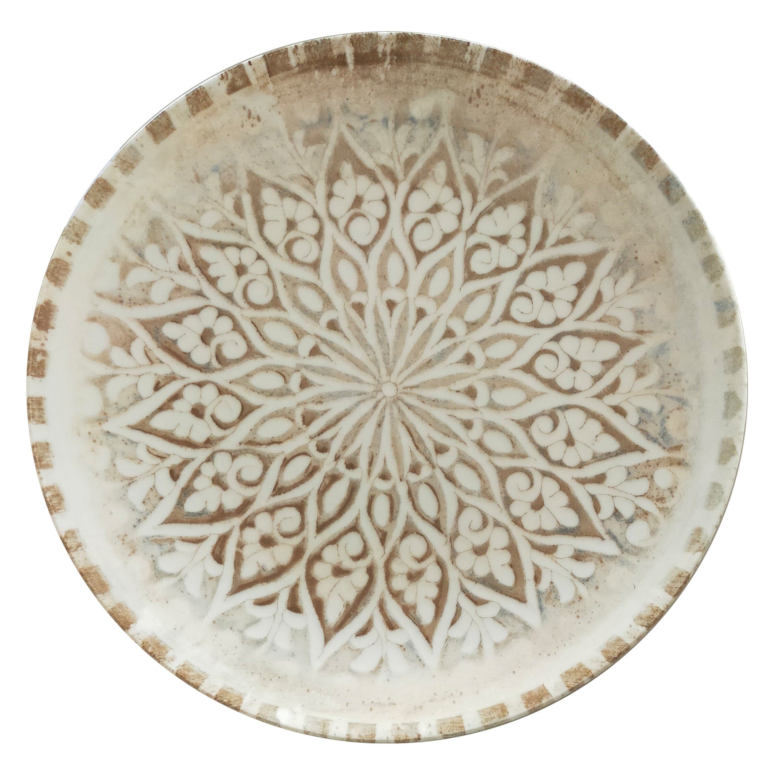 Granada Sand Vitrified Stoneware Plate Coupe 10.3"