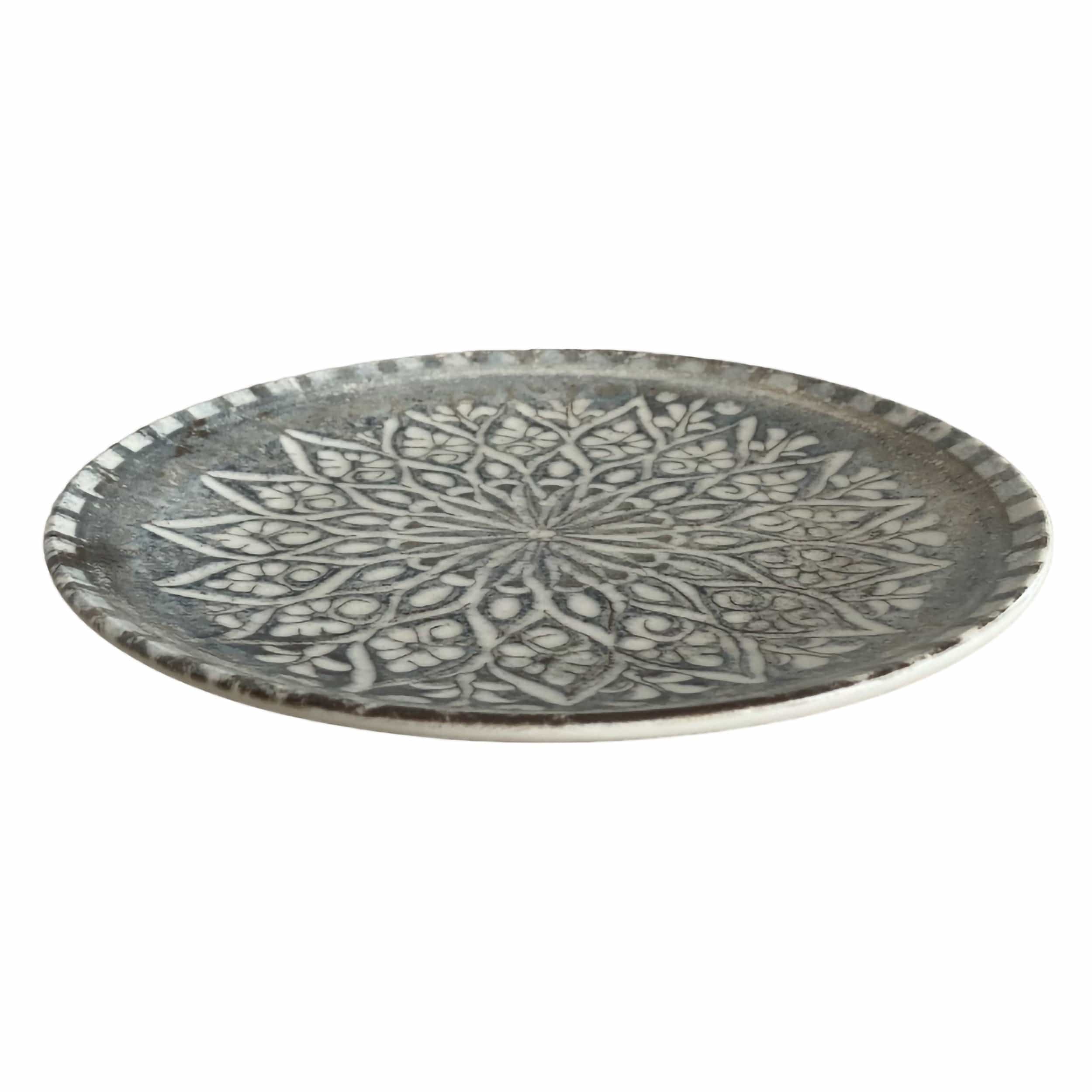 Granada Grey Vitrified Stoneware Plate Coupe 10.3"