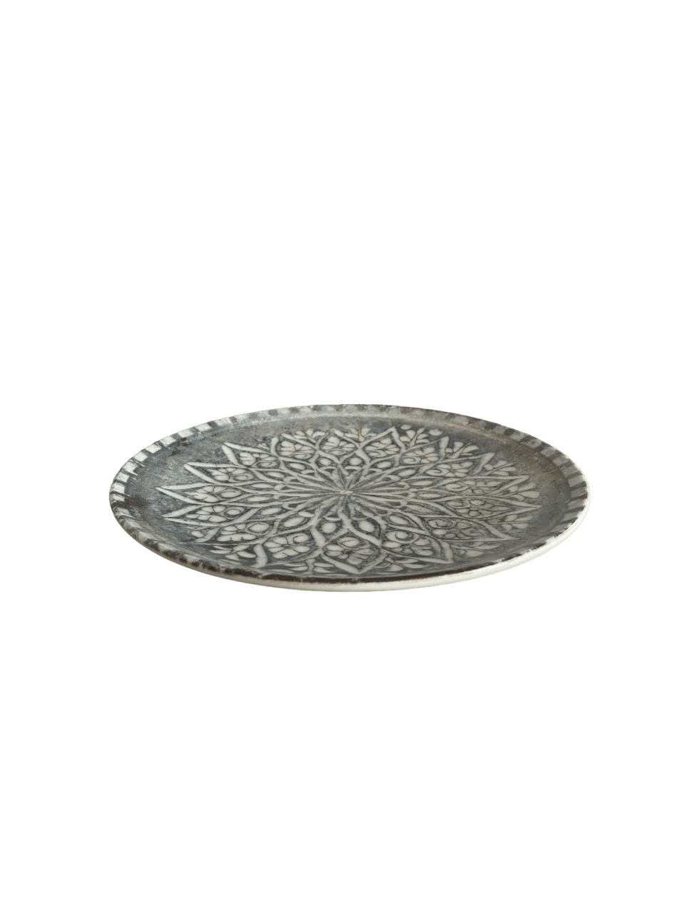 Granada Grey Vitrified Stoneware Plate Coupe 11"