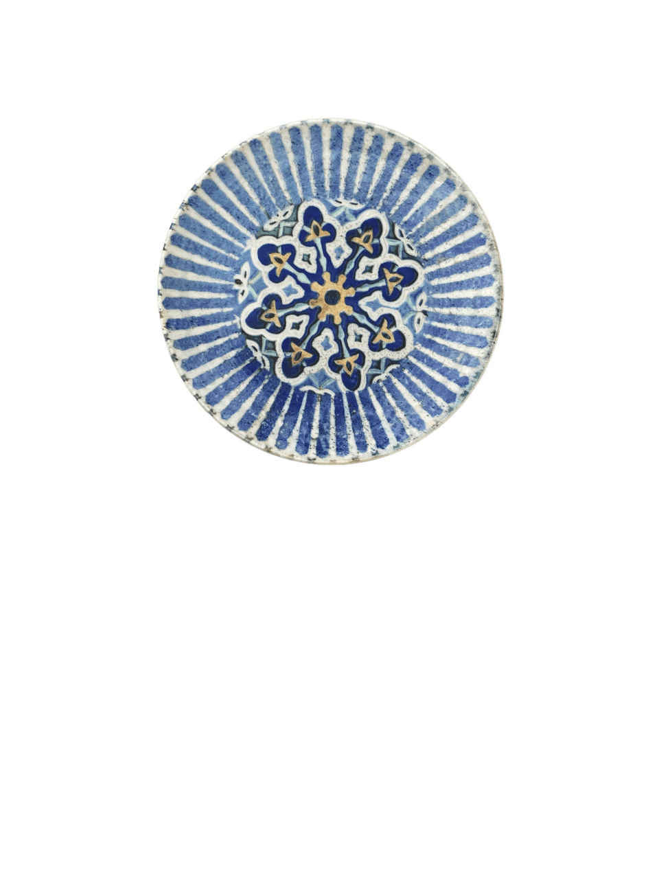 Cordoba Blue Vitrified Stoneware Plate Coupe 10.3"