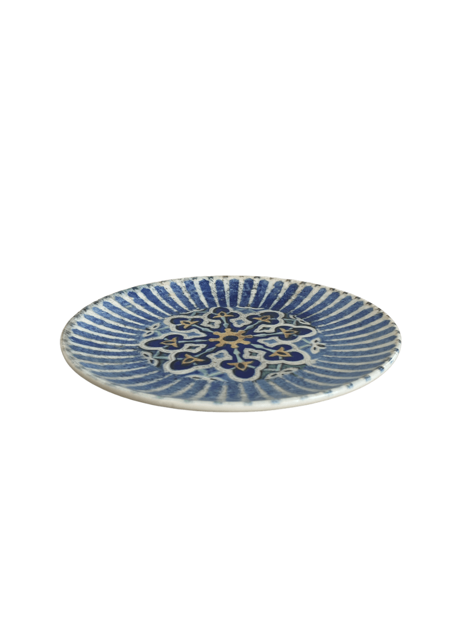 Cordoba Blue Vitrified Ceramics Plate Coupe 11"