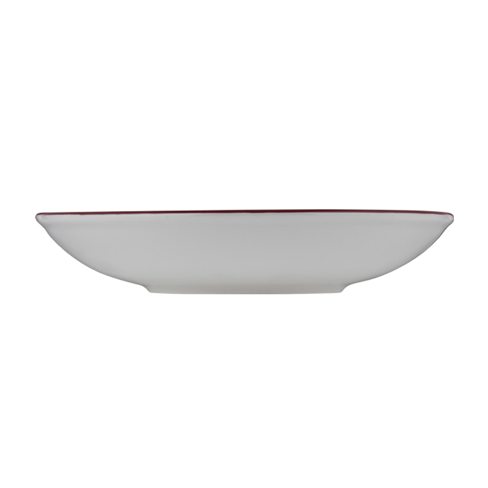 Modest Maroon Porcelain Deep Plate 11.8" / 65 oz