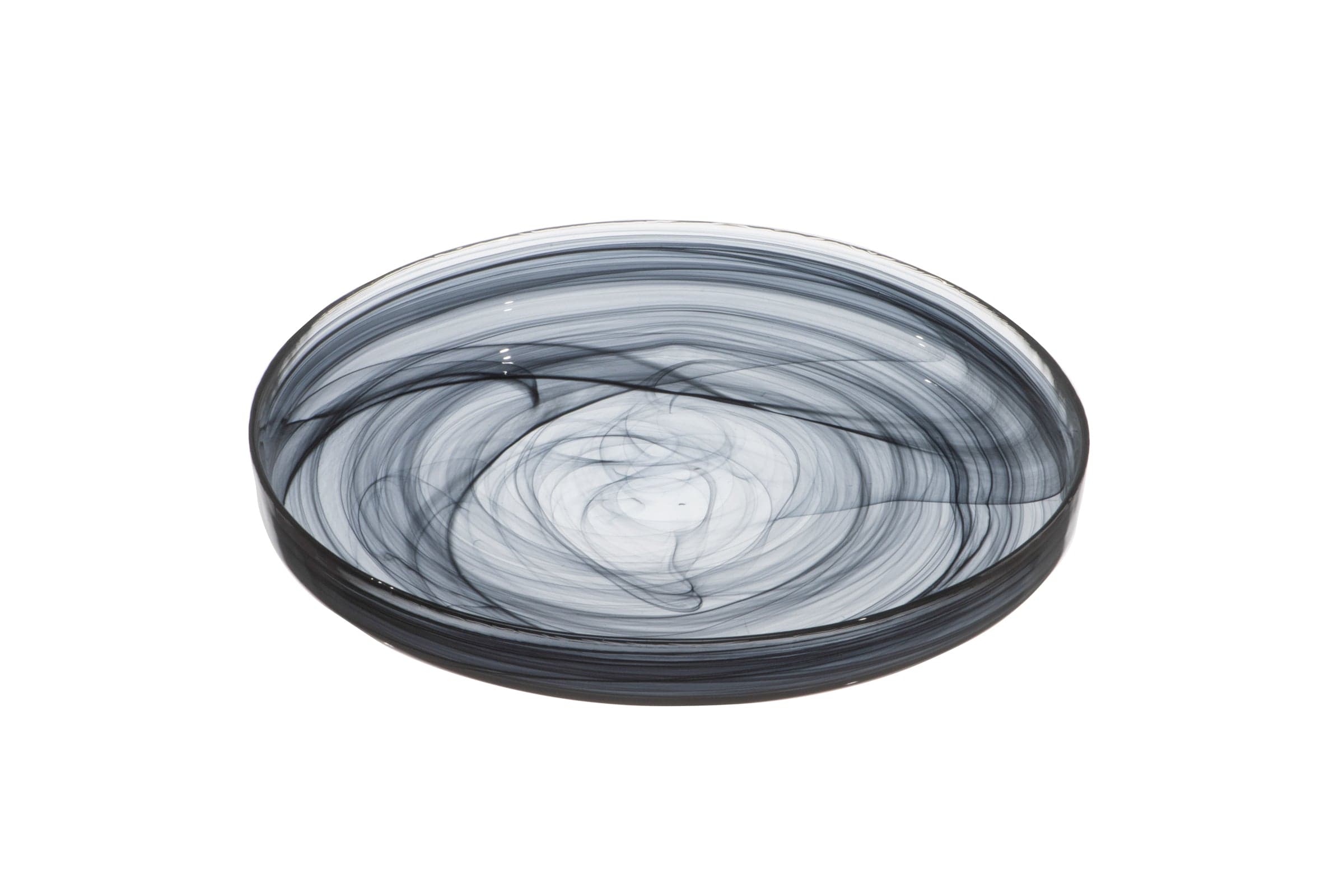 Asos Black Glass Plate 11"