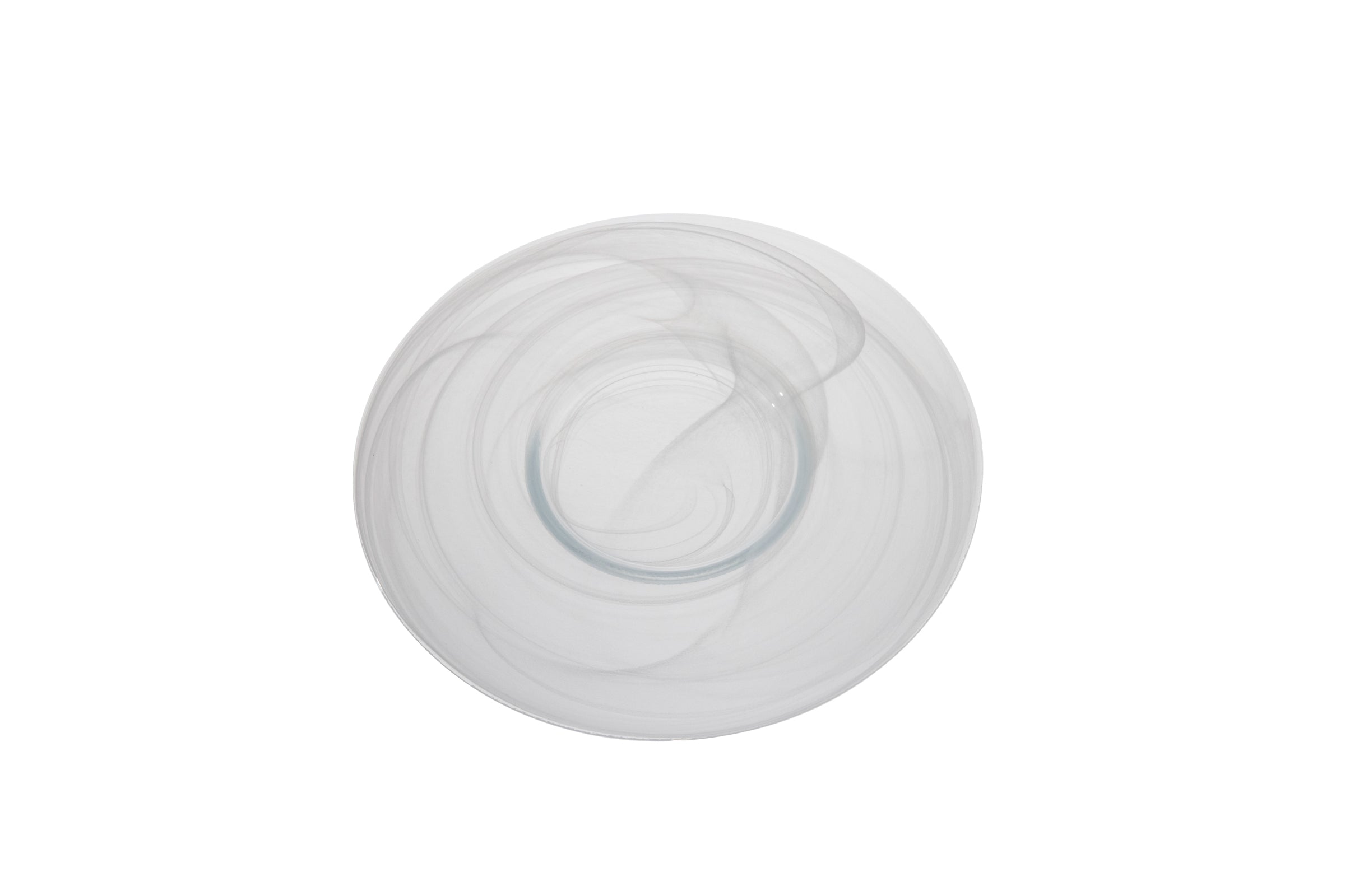 Gusto White Glass Plate 11"