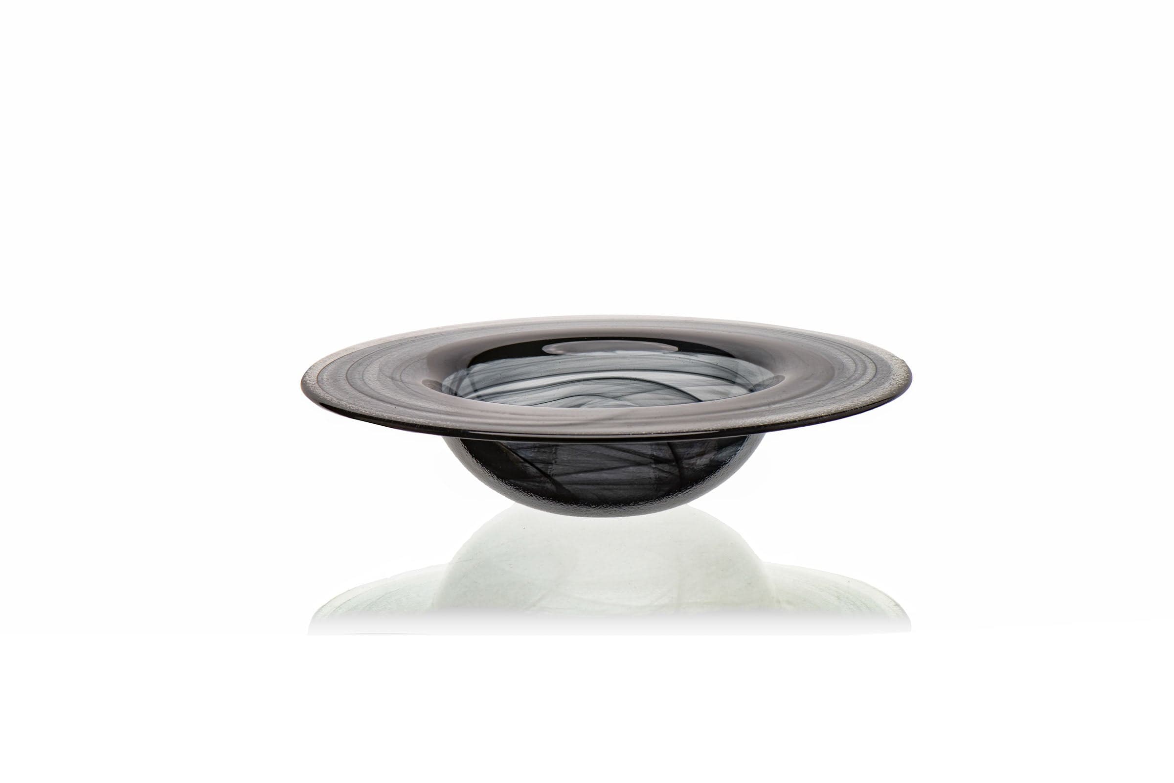 Gusto Black Glass Deep Plate 9.8" / 11.8 oz